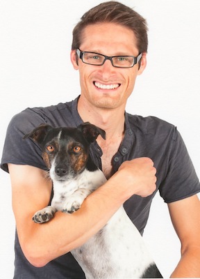 Matthias Hühne mit seinem Hund